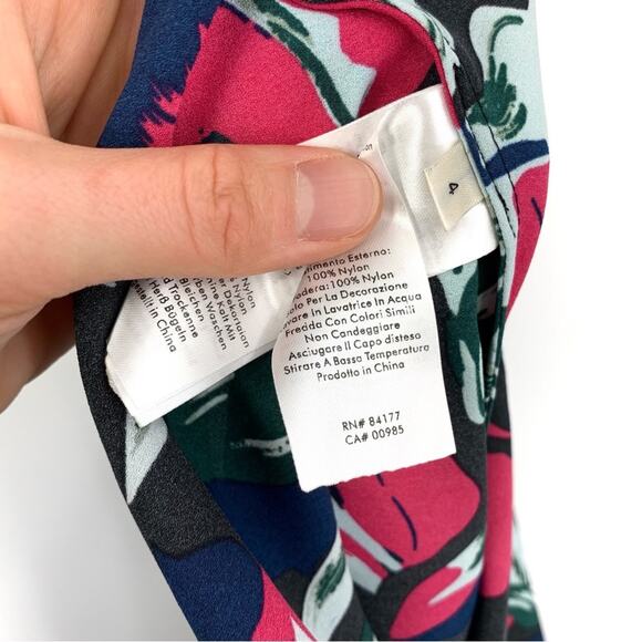 DIANE VON FURSTENBERG Corinne Dress LINER Navy Pink Teal 4 - Picture 7 of 10